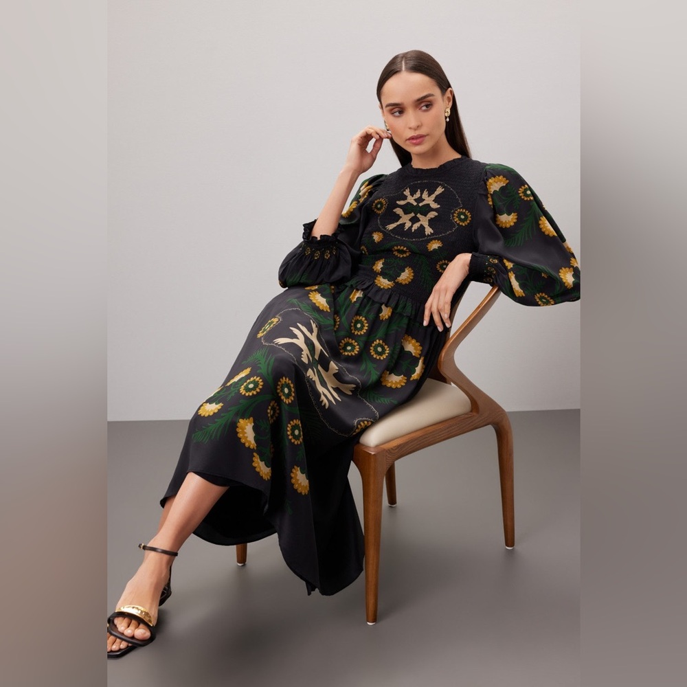 Sea New York Perle print dress 100% silk - Picture 3 of 14